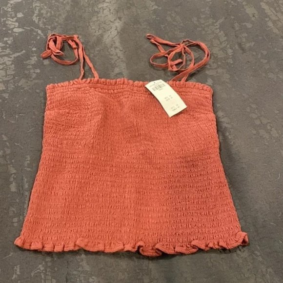 Smocked Tie Cami - Picture 1 of 2